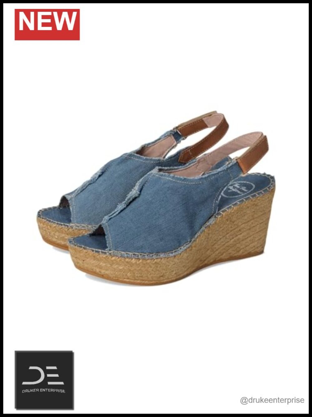 Toni Pons Lugano Wedge Sandals Leather Espadrille Slingback